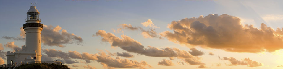 Byron Bay Lighthouse at sunrise